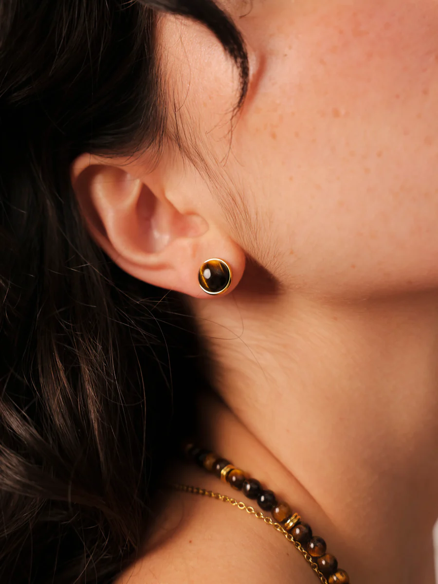 Wandering Wish Tiger's Eye Ohrringe - Image 2
